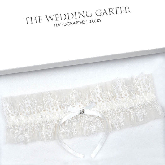 nude and ivory garter