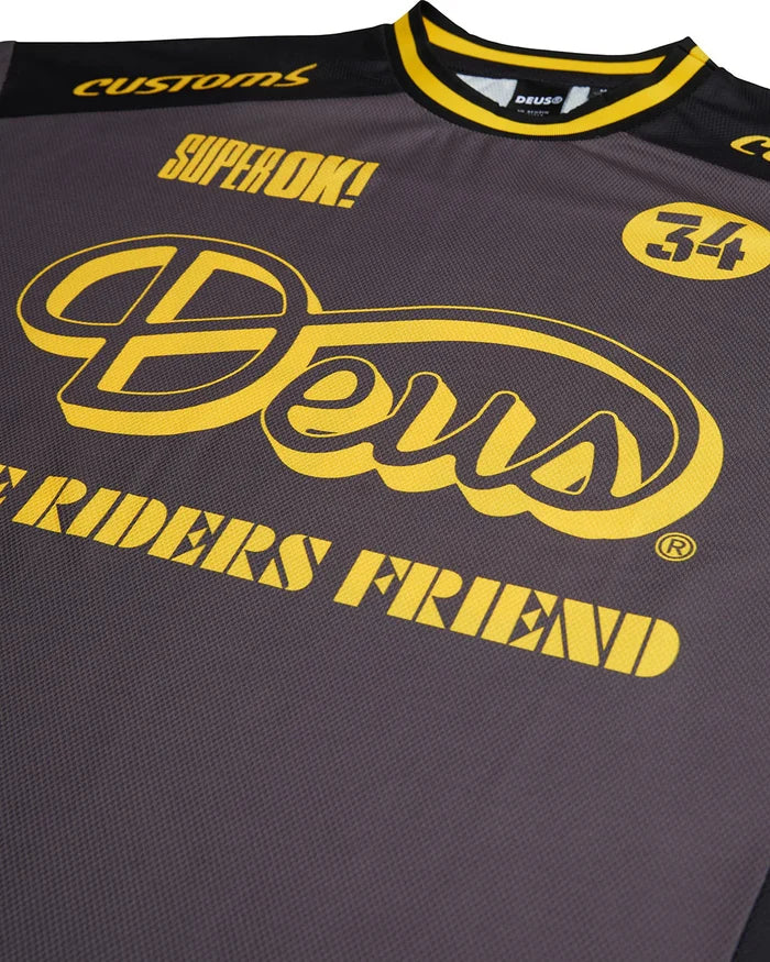 DEUS EX MACHINA - RANDY MOTO TEE BLACK