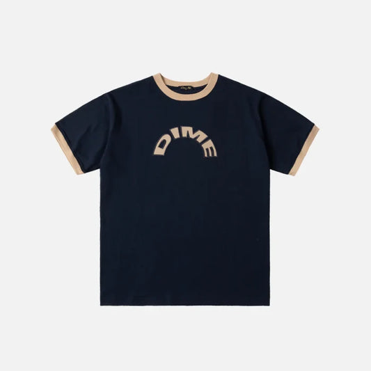 DIME - ARCH RINGER T-SHIRT NAVY BLUE