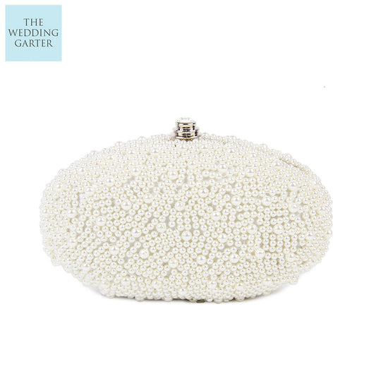 ivory pearl purse