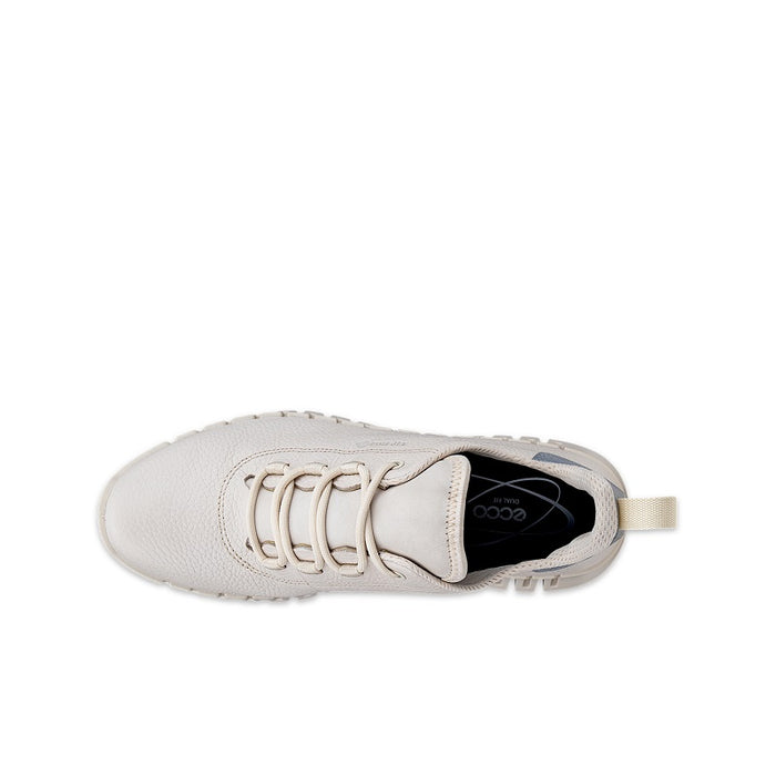 Light sneakers side view with lace-up front and interior insole