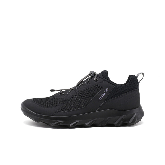 Men's ECCO MX sneakers, black mesh upper, lace-up, molded traction sole