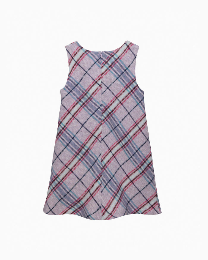 Confiture Dress Eleanor Check Pinafore