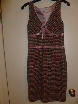 Elegant Kay Unger Size 2 Dress Knee-Length Petites 2P - Diamonds Sapphires Rubies Emeralds