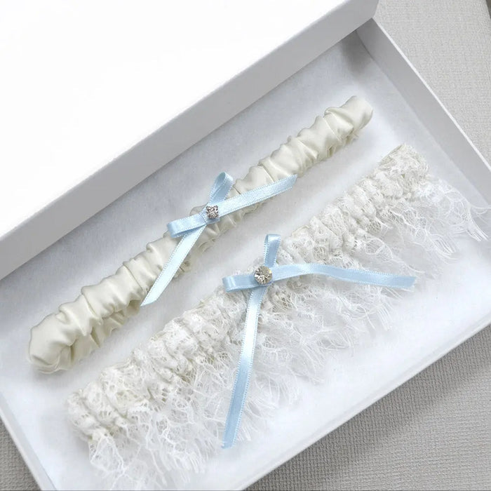 ivory bridal garter set