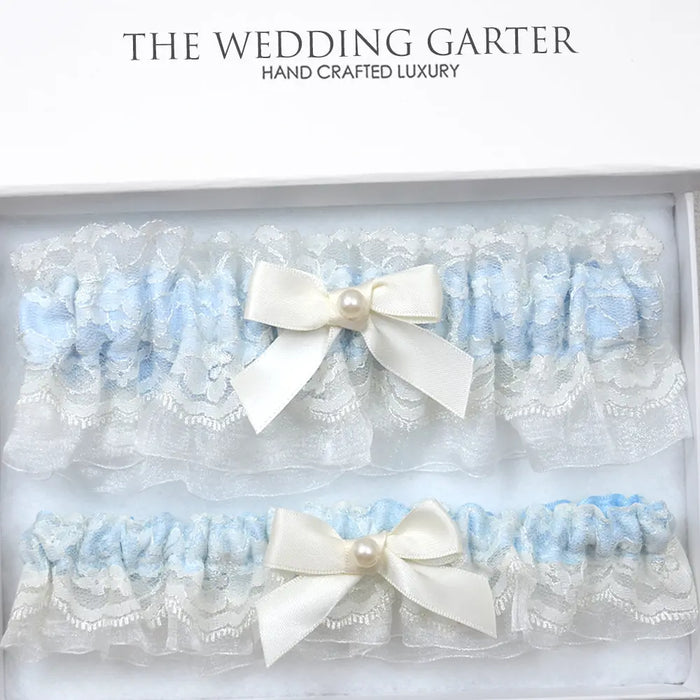 Esmerelda Ivory Lace Wedding Garter Set - The Wedding Garter