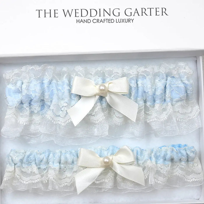 Esmerelda Ivory Lace Wedding Garter Set - The Wedding Garter
