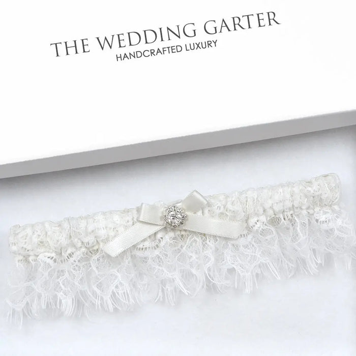 chantilly lace wedding garter
