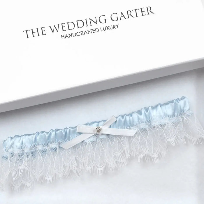blue wedding garter