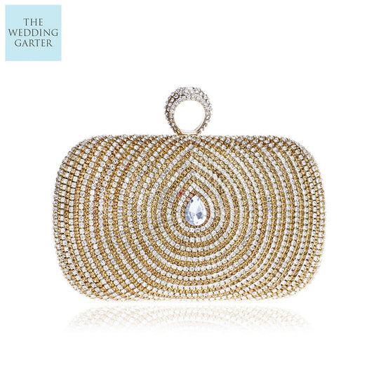 gold wedding purse