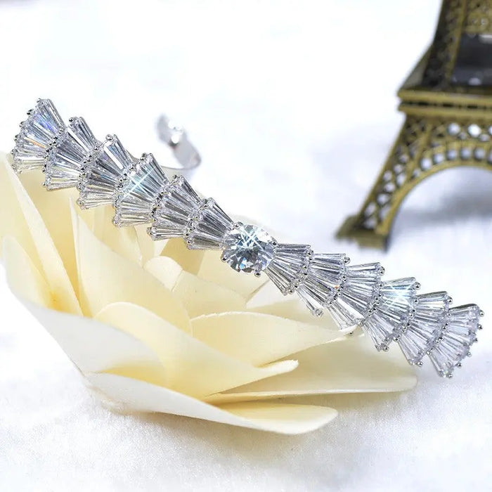 Fancy CZ Diamond Wedding Hair Accessories Clip - The Wedding Garter