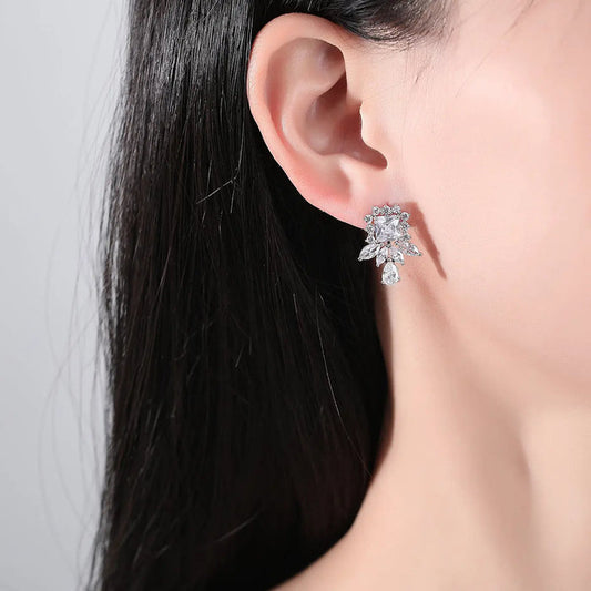 vintage stud wedding earrings