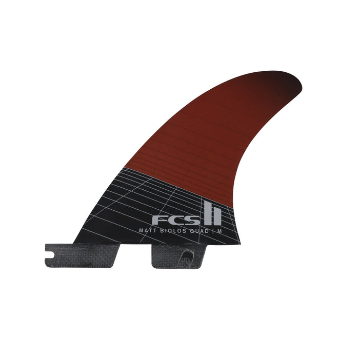 FCS | Set de Dérives Matt Biolos PC Carbon Quad Rear - FCS II