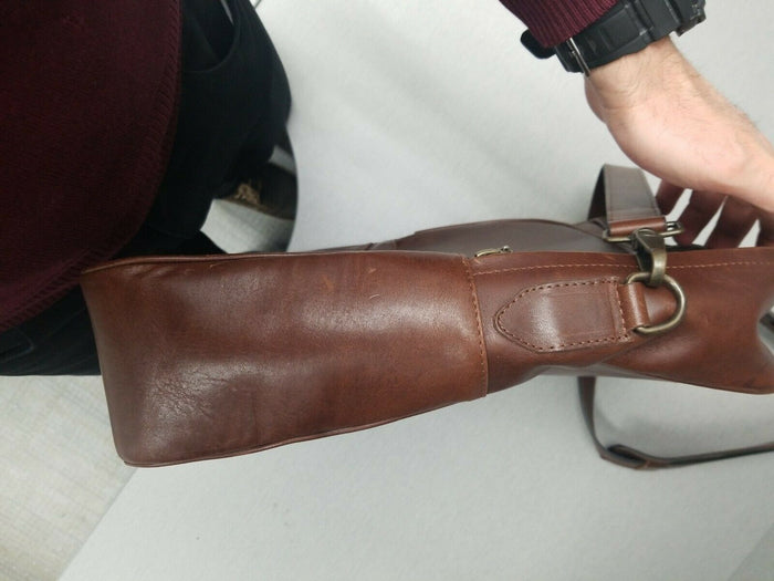 Fivax Leather Messenger Bag - Diamonds Sapphires Rubies Emeralds