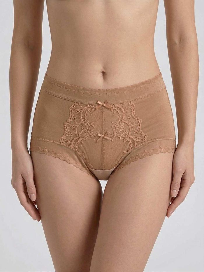 Floral Lace Front Mid-Rise Hipster Panty- Pack of 3