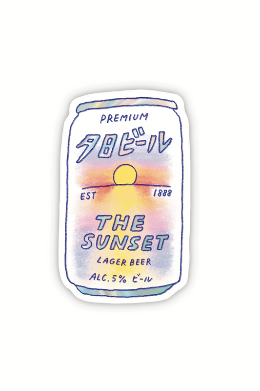 FOONIE Autocollant Bière Sunset