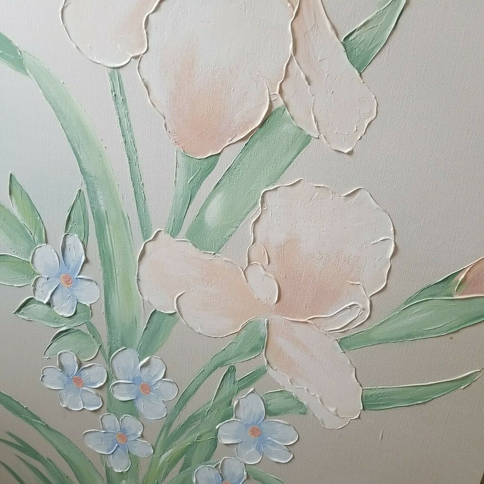 Framed Signed PAINTING - Diamonds Sapphires Rubies Emeralds
