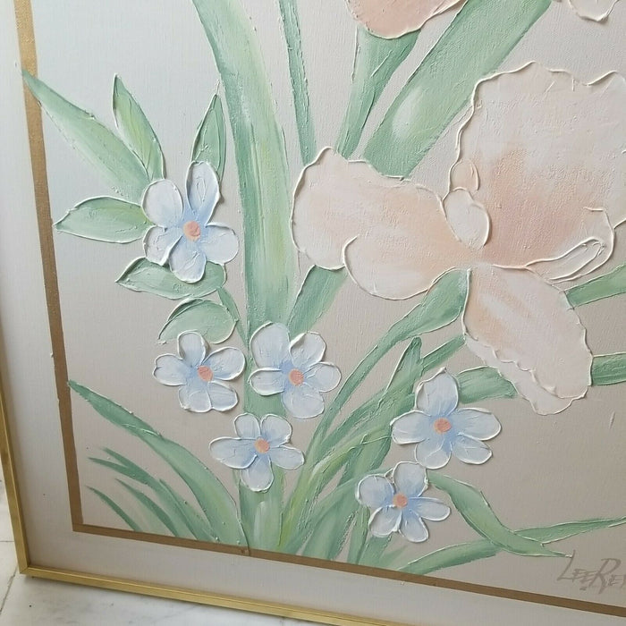 Framed Signed PAINTING - Diamonds Sapphires Rubies Emeralds