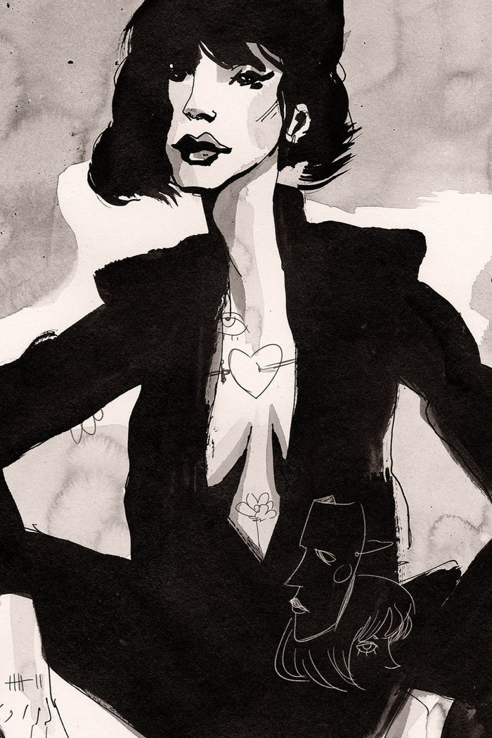 FRED JOURDAIN Affiche Dame de Coeur