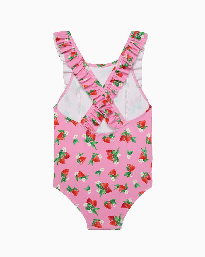 Hampton Swim Swimsuit Frill Swimsuit in Strawberry