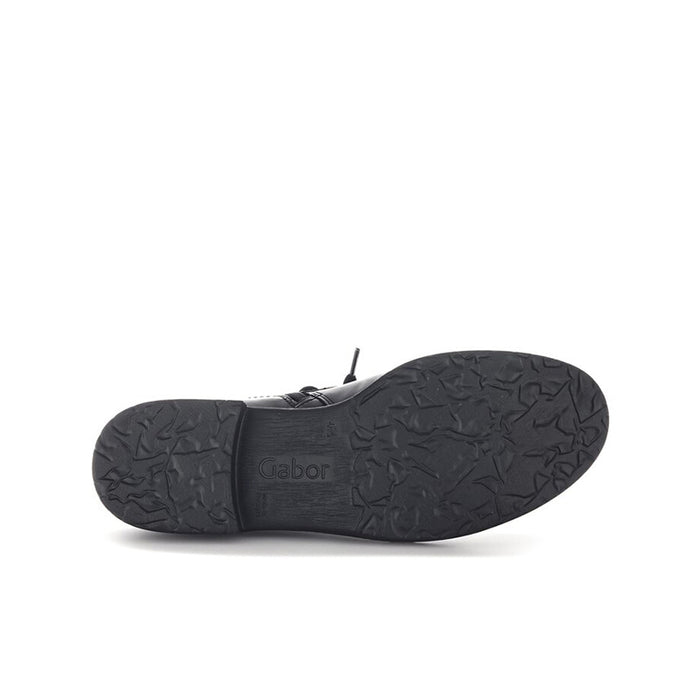 Black outsole for ankle boots with textured tread