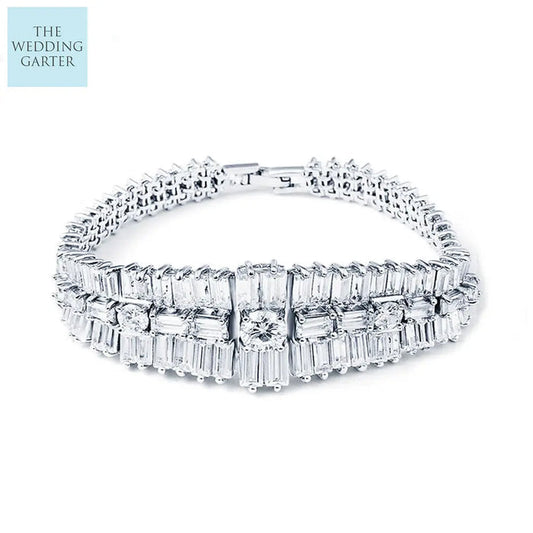 art deco crystal bracelet