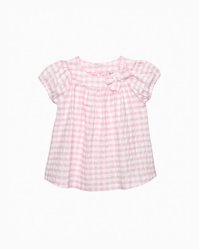 Confiture Top Gingham Puff Sleeve Top