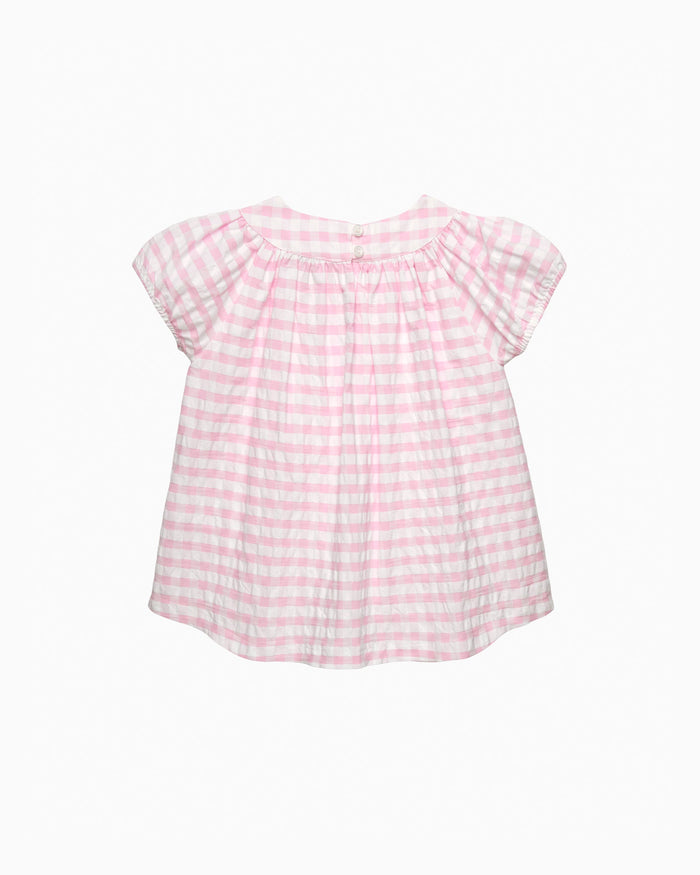 Confiture Top Gingham Puff Sleeve Top
