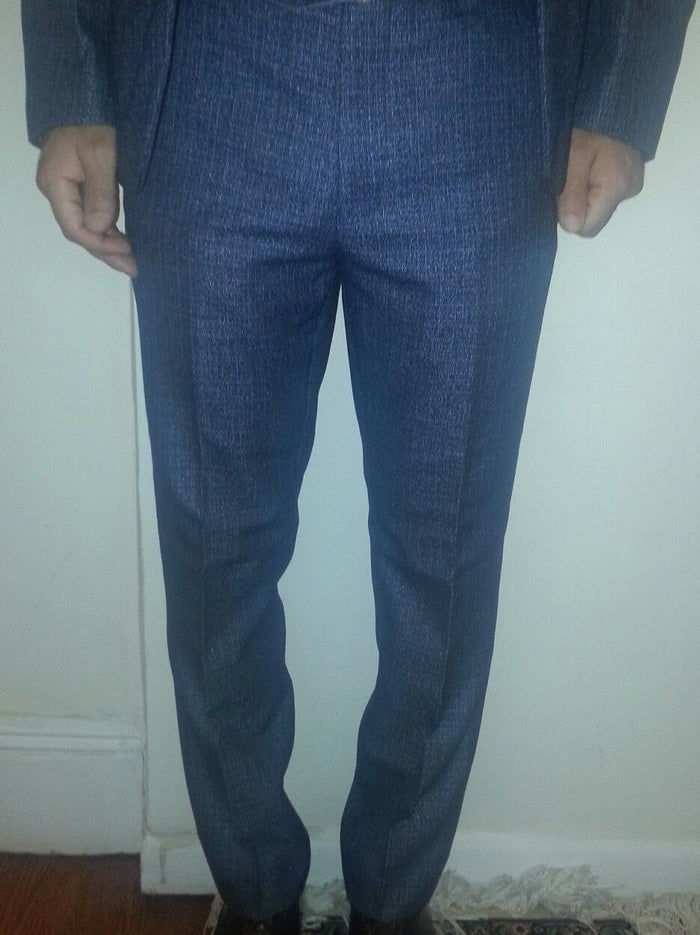 Harry Brown London Collection 3 Piece Suit Slim Fit Size 38R with 32R Pants - Diamonds Sapphires Rubies Emeralds