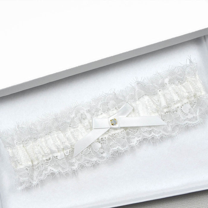 eyelash lace wedding garter