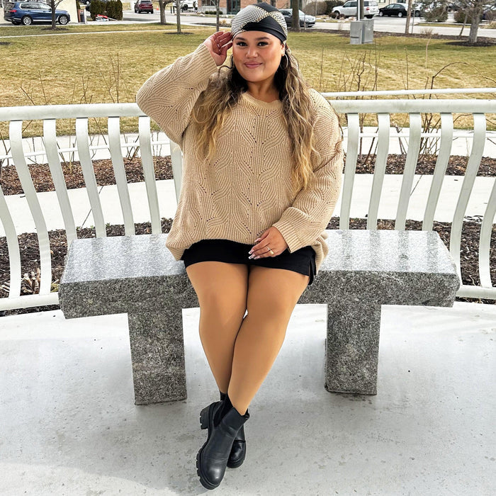 Huggy Light Compression Tights - Caramel Latte - Snag