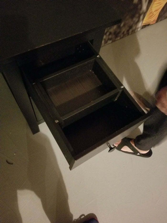 Ikea Black Desk in Fair Condition