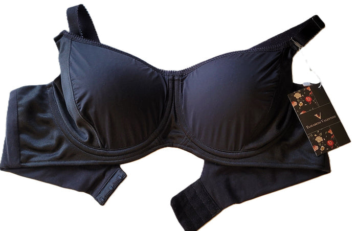 In Stock Full Wired Balconette Bras Foam Hybrid Black