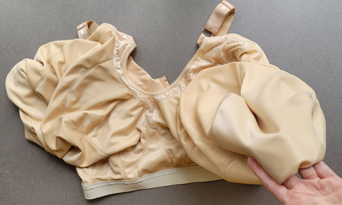 In Stock Orchid Double Wireless Macromastia Bras Beige