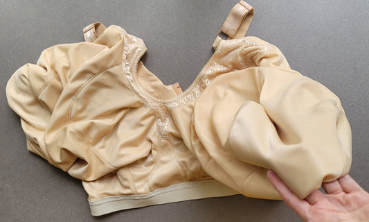 In Stock Orchid Double Wireless Macromastia Bras Beige