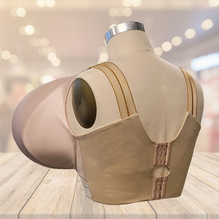 In Stock Orchid Double Wireless Macromastia Bras Beige