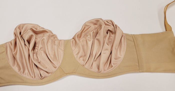 In Stock Wired Plunge Lined Bras Lace Nude