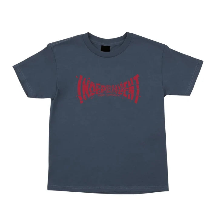 INDEPENDENT - YOUTH TEE SHATTER SPAN STEEL BLUE