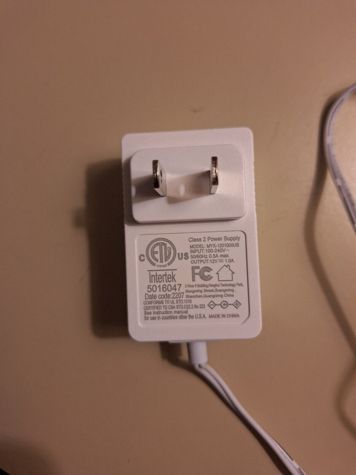 Intertek 5016047 Class 2 Power Supply  Model MYX-1201000US INPUT: 100-240V~ - Diamonds Sapphires Rubies Emeralds