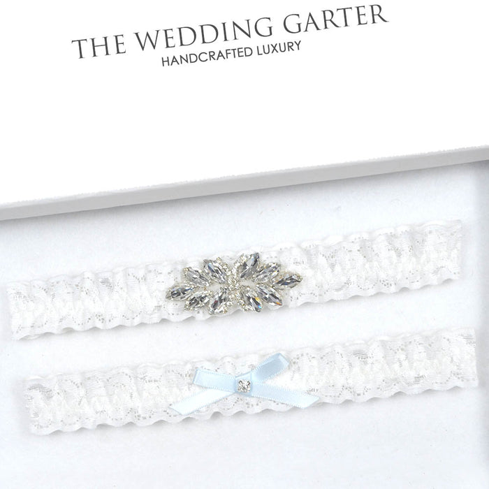 ivory lace wedding garter