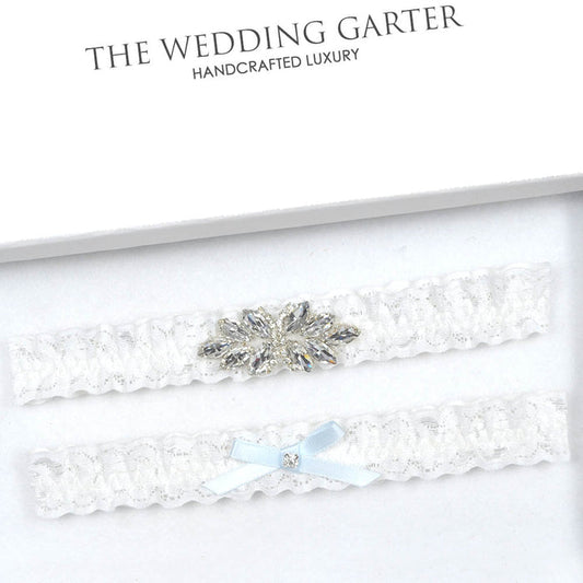 ivory lace wedding garter