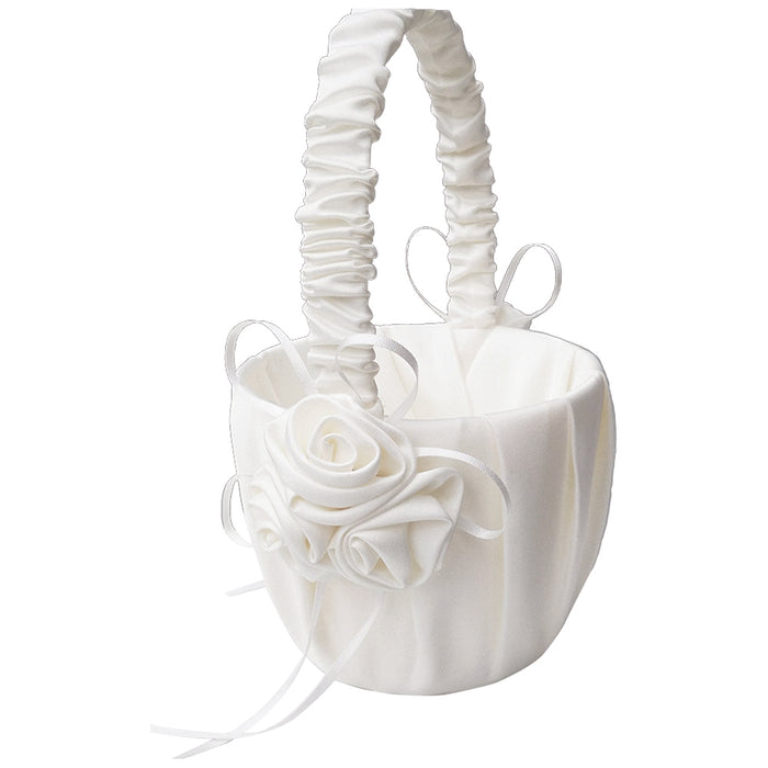 rose petal basket wedding