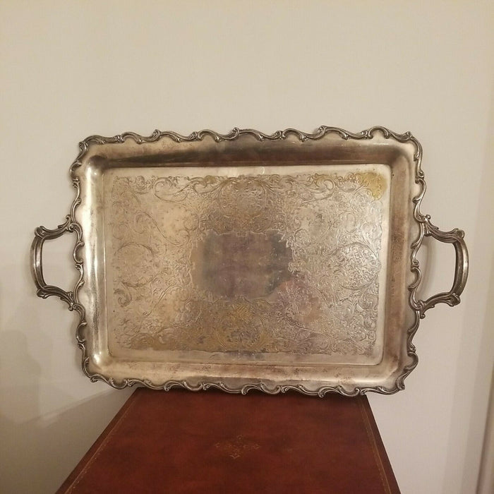 "Joanne" Webster Wilcox International Silver #7291 Serving Tray, 24" x 15"