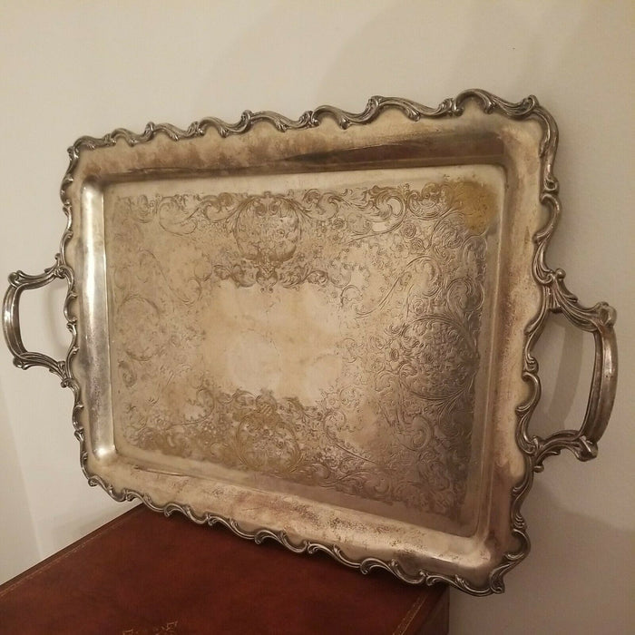 "Joanne" Webster Wilcox International Silver #7291 Serving Tray, 24" x 15"