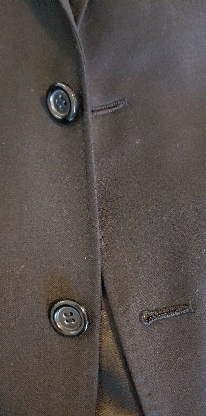 Joseph Bach Slim Fit Black Suit 100% SuperFine Australian Wool Size 42 (32waist)