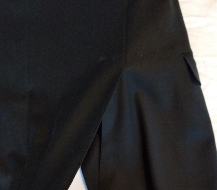 Joseph Bach Slim Fit Black Suit 100% SuperFine Australian Wool Size 42 (32waist) - Diamonds Sapphires Rubies Emeralds