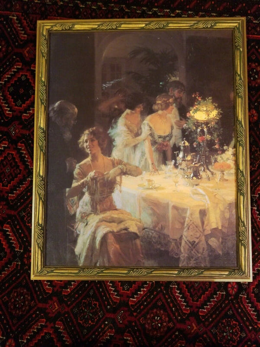 Jules-Alexandre Grün Dinner Party (The End of Dinner) Painting