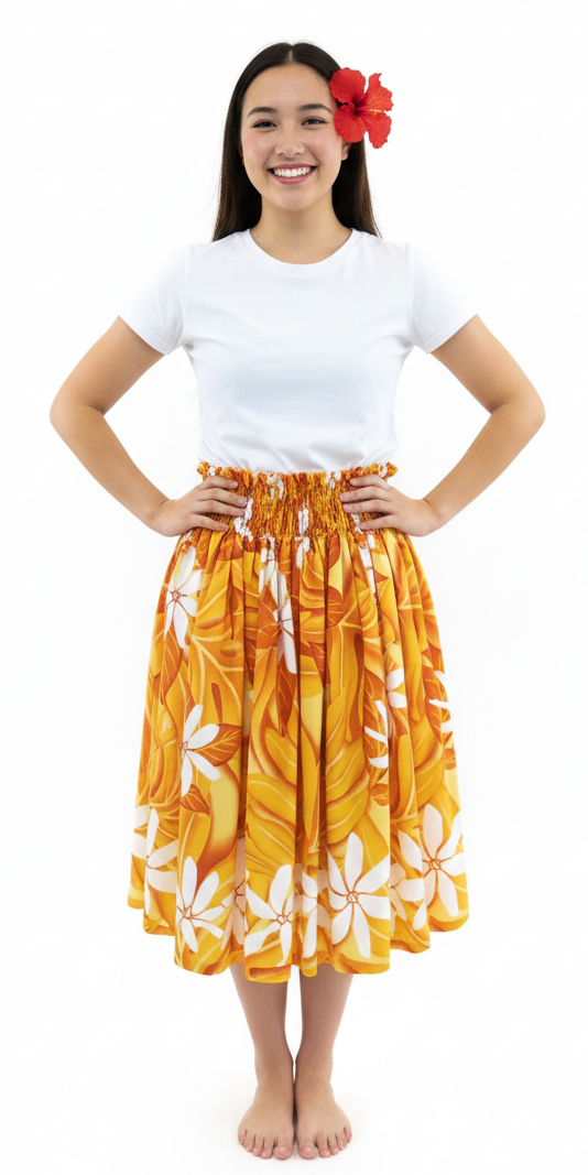 Orange White Tiare