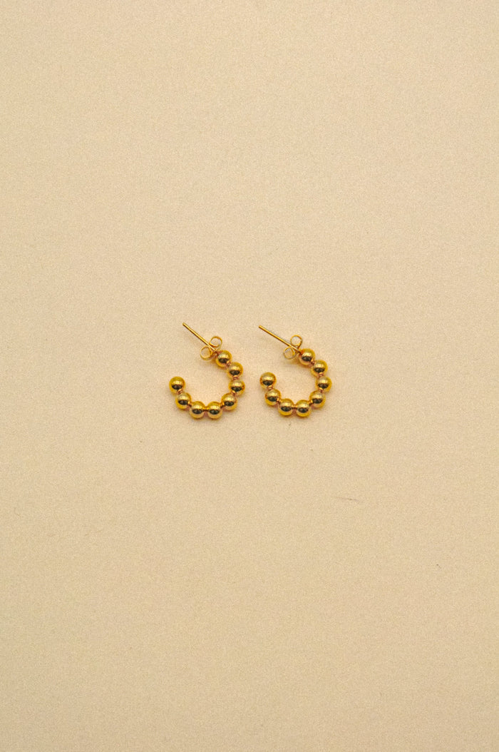 LA RENARDE Boucles d'Oreilles Anneaux Boules