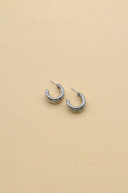 LA RENARDE Boucles d'Oreilles Anneaux Triple